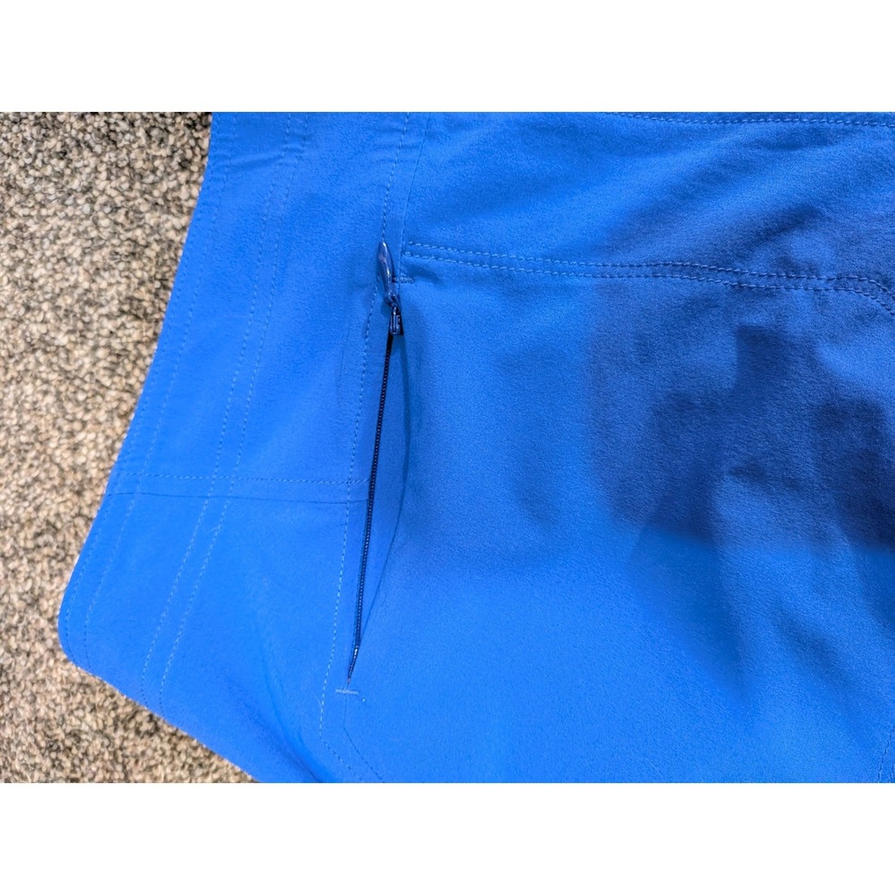 Athleta Blue Hiking Shorts Womens Size 10 Athletic Outdoor Activewear Casual - Picture 11 of 16